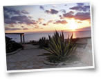 tramonto sul mare a lampedusa